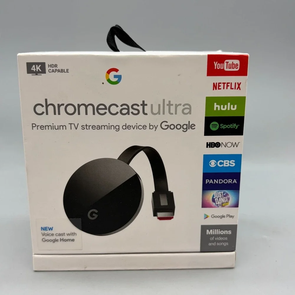 Google Chromecast Ultra 4K HD Media Streaming Device - Sealed